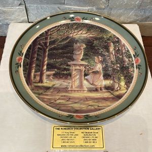 Trisha Romance Garden Angel Collector Plate